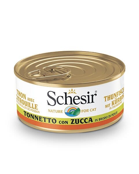Schesir Atún Con Calabaza Lata Comida Húmeda Gato Adulto 70g-1