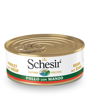 Schesir Pollo Con Ternera Comida Húmeda Perros Adultos Lata 150 g-2