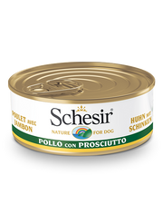 Schesir Pollo Con Jamón Comida Húmeda Perros Adultos Lata 150 g-2