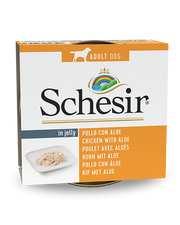 Schesir Pollo Con Aloe Comida Húmeda Perros Adultos Lata 150 g-1