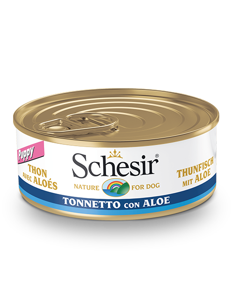 Schesir Tonneto Con Aloe Comida Húmeda Perros Cachorros Lata 150 g-2