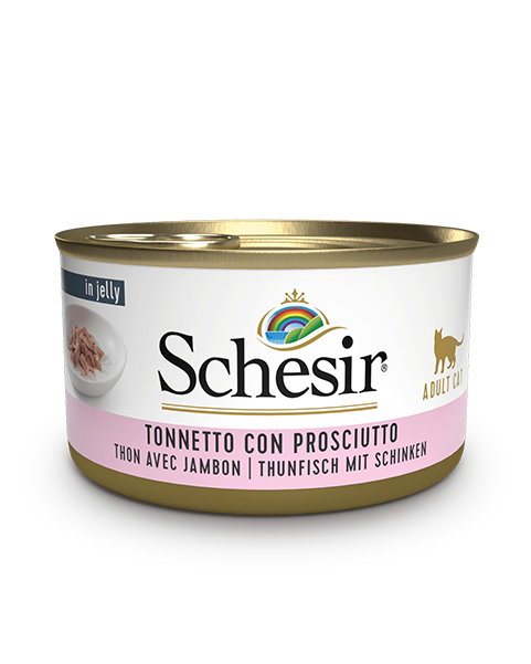 Schesir Atún Con Jamón Lata Comida Húmeda Gato Adulto 85 g-2