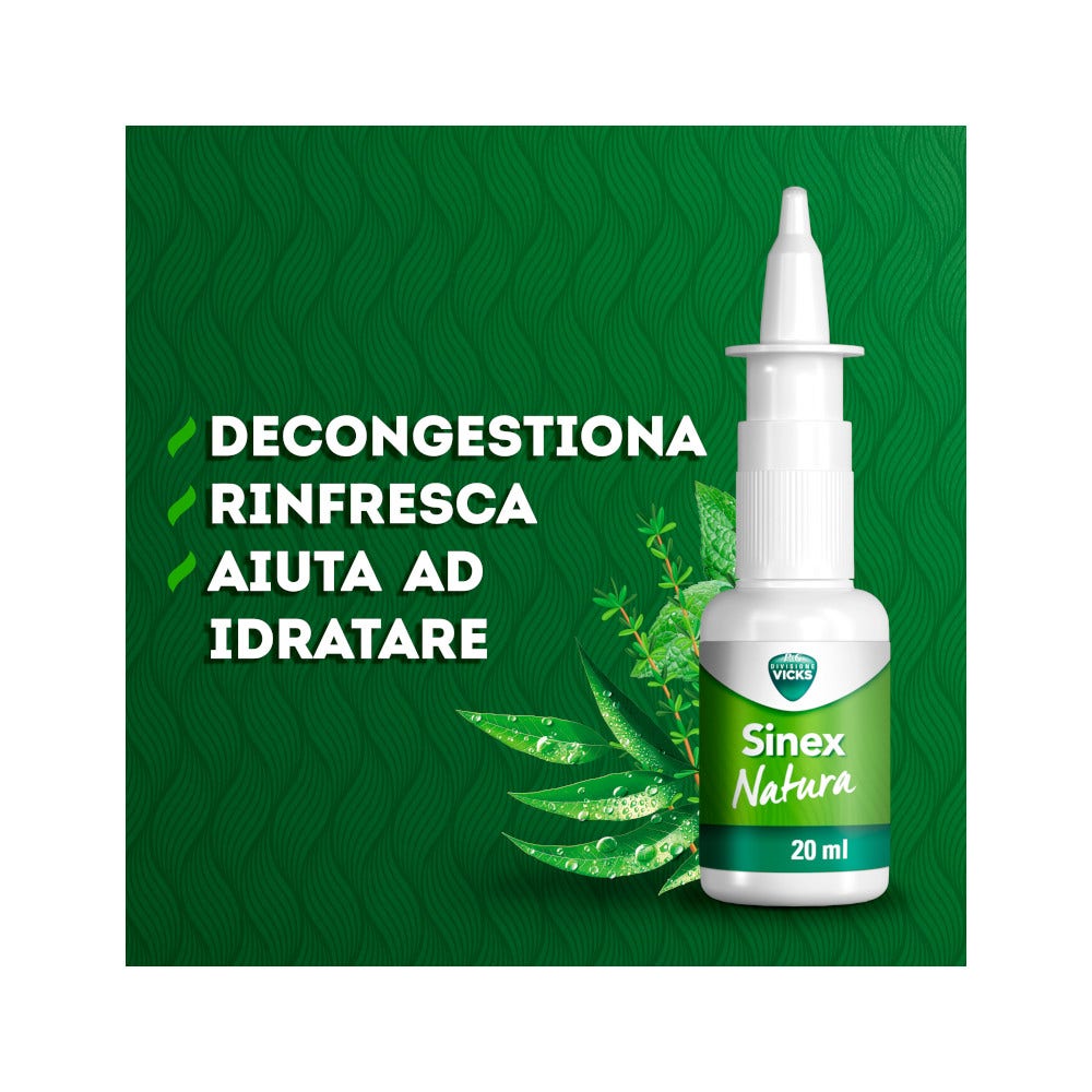 Vicks Sinex Natura Spray Salino Hipertónico 20ml-7