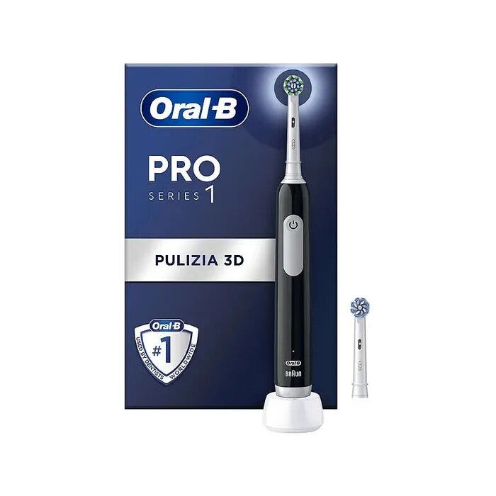 Oral-B Pro Series 1 Cepillo Eléctrico Negro + 1 Cabezal de Recambio