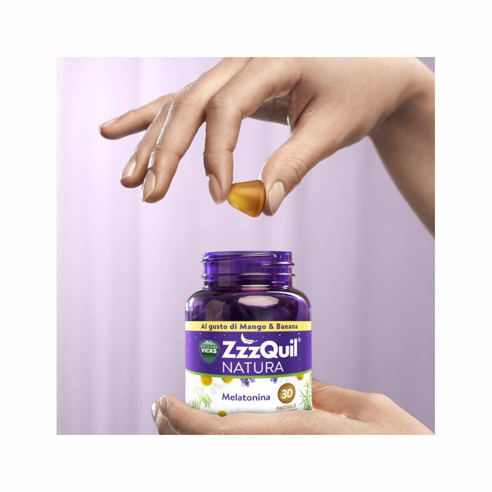 ZzzQuil NATURA 60 Gommose Mango Banana con Melatonina