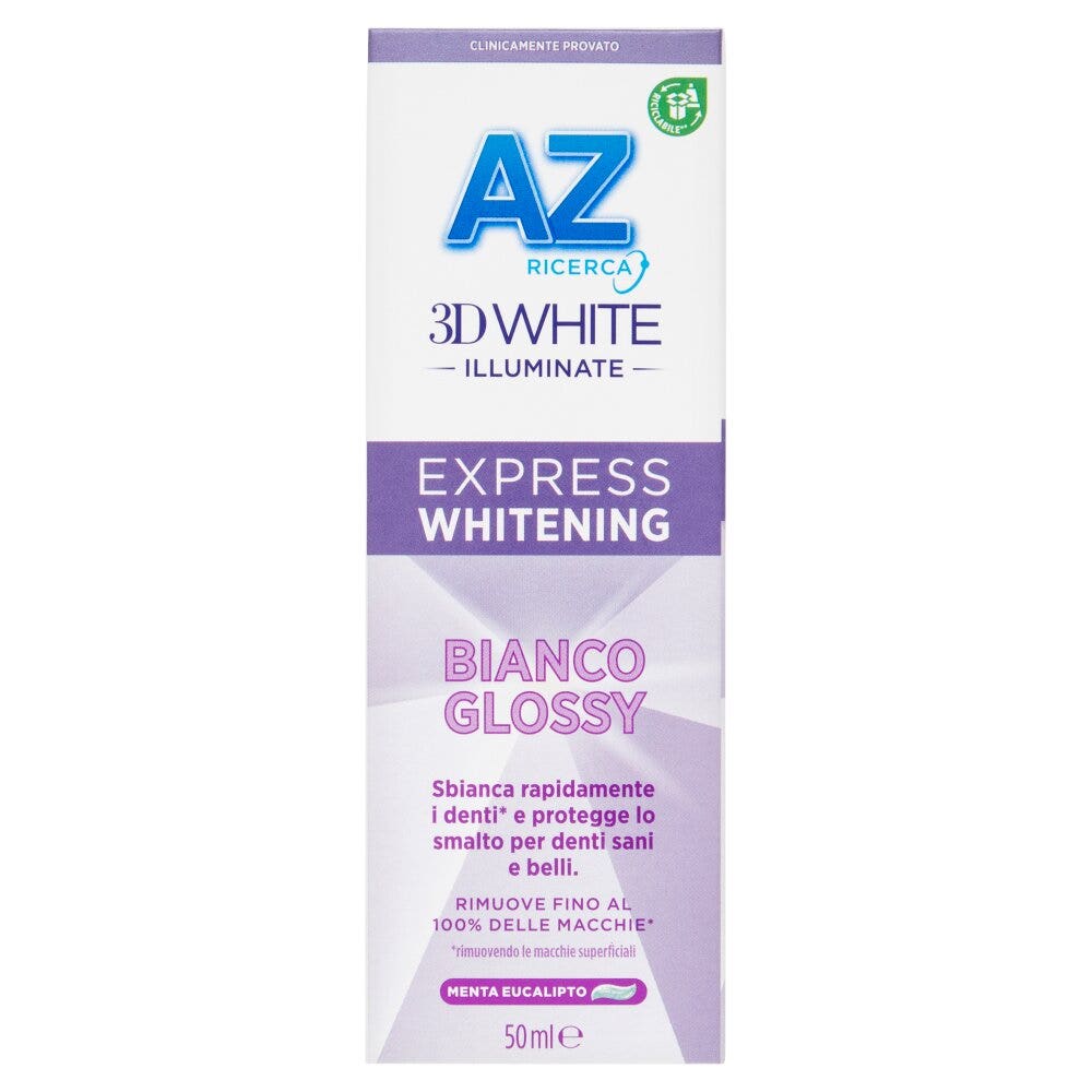 AZ Pasta de dientes 3D White Express Whitening Blanco Brillante 50 ml