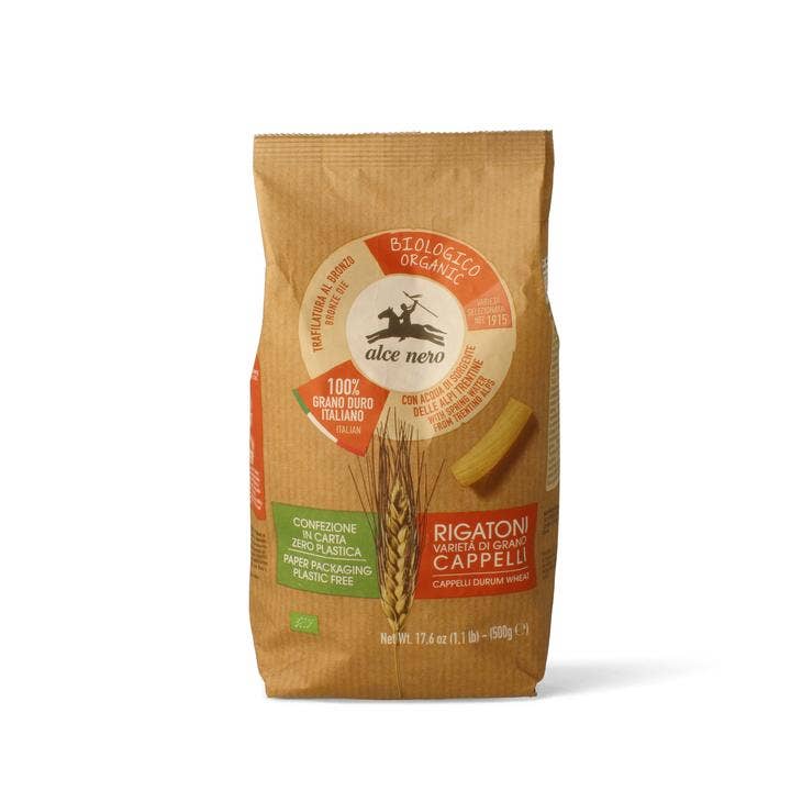 Alce Nero Rigatoni De Trigo Duro Cappelli Bio 500g-2