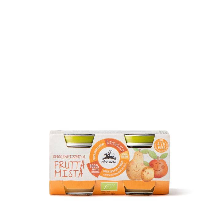 Alce Nero Papilla Homogeneizada Fruta Mixta Bio 2x80g-4