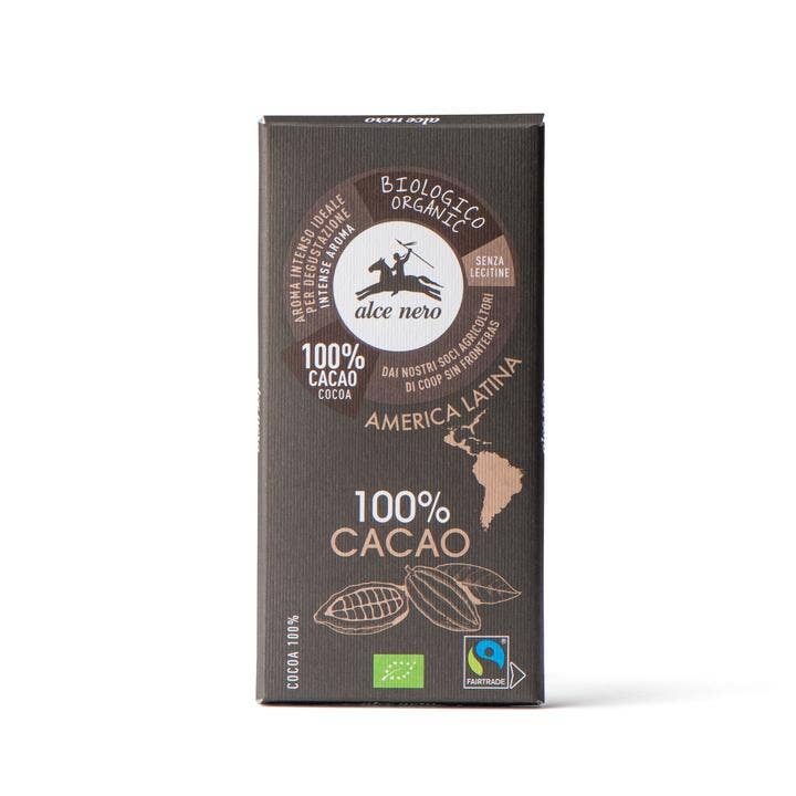 Alce Nero Barrita de Cacao 100% Ecológico 50g-1