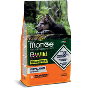 Monge B Wild Grain Free Pato Con Patatas Alimento Seco Para Perros Cachorros Bolsa 2,5 Kg-1