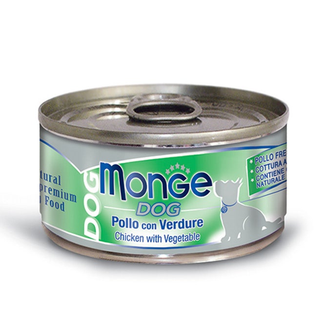 Monge Dog Pollo con Verduras Comida Húmeda para Perros Adultos 95g-1