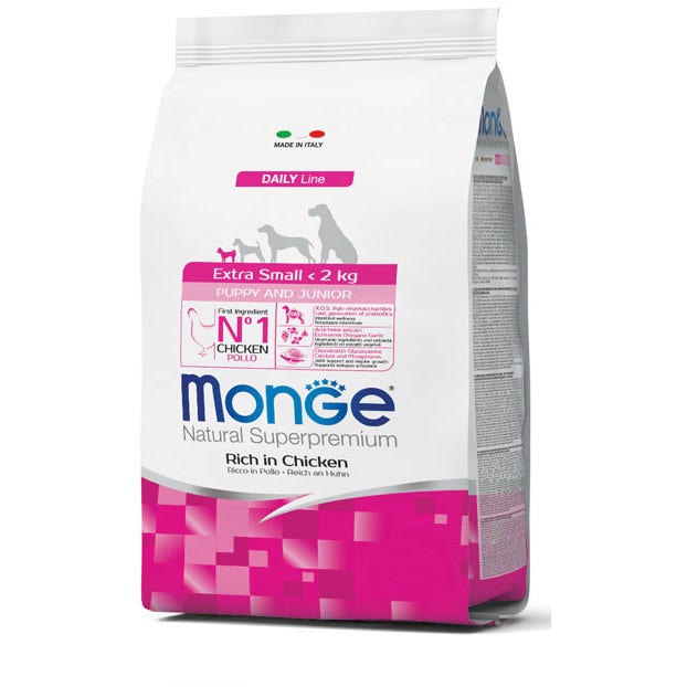 Monge Rich In Chicken Alimento Seco Para Perros Adultos Tamaño Muy Pequeño Bolsa De 3 Kg-1
