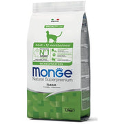 Monge Conejo Monoprotein Comida seca para gatos adultos Saco de 1,5 kg