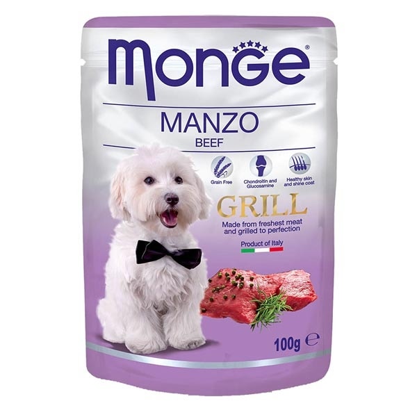 Monge Grill Ternera Comida húmeda para perros adultos 100 g