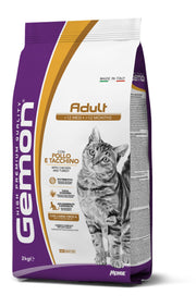 Gemon Cat Adult Pollo y Pavo Comida Seca para Gatos Adultos Saco de 2 kg