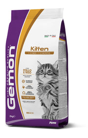Gemon Cat Kitten Pollo y Arroz Comida Seca para Gatitos en Crecimiento Saco de 2 kg