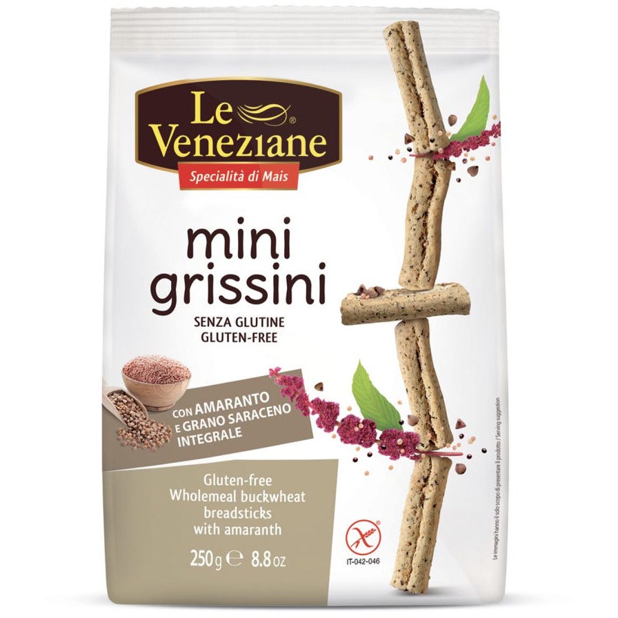 Le Veneziane Minigrissini Trigo Sarraceno Integral Con Amaranto 250g-1