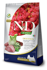 Farmina N&D Quinoa E Agnello Digestion Cani Taglia Mini Sacco 2,5Kg