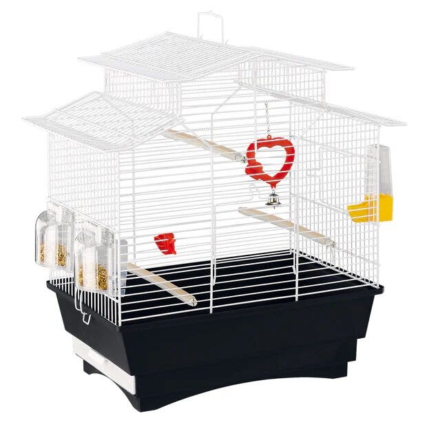 Ferplast Jaula para canarios y otras aves pequeñas 47 x 29,5 x 50 cm (alto)