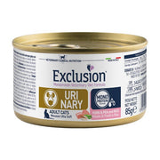 Exclusion Monoprotein Veterinary Diet Formula Urinary Cerdo, Guisantes y Arroz Comida húmeda para gatos 85 g