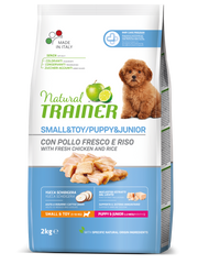 Entrenador Natural Croquetas De Pollo Fresco Para Cachorros Tamaño Pequeño Bolsa 2kg-2