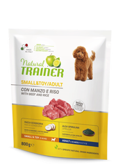 Entrenador Natural Croquetas Ternera / Arroz Para Perros Adultos Tamaño Pequeño Bolsa 800g-2