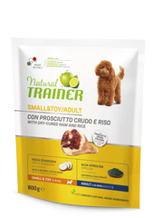 Entrenador Natural Croquetas Jamón/Arroz Crudo Para Perros Adultos Bolsa Tamaño Pequeño 800g-2