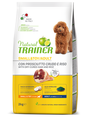 El Entrenador Natural Croqueta Jamón/Arroz Crudo Para Perros Adultos Bolso Tamaño Pequeño 2kg-2