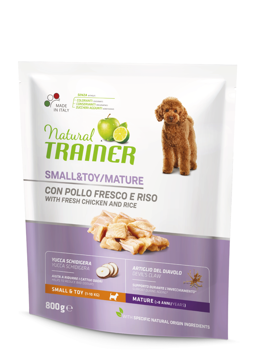 Entrenador Natural Croquetas De Pollo Fresco Para Perros Adultos Tamaño Pequeño Bolsa 800g-2