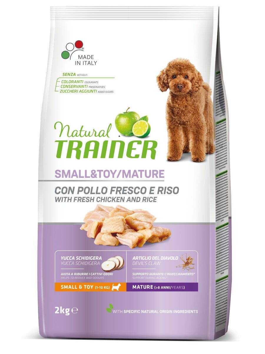 Entrenador Natural Croquetas De Pollo Fresco Para Perros Adultos Tamaño Pequeño Bolsa 2kg-3