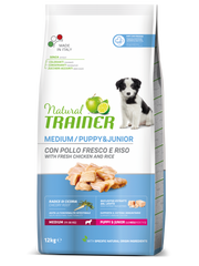 Natural Trainer Croquetas De Pollo Fresco Para Cachorros Medianas Bolsa 12kg-2