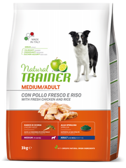 Entrenador Natural Croquetas Pollo Fresco / Arroz / Alga Espirulina Para Perros Adultos Tamaño Mediano Bolsa 3kg-2