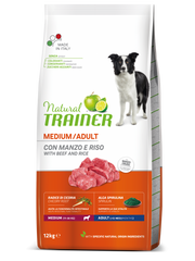 Entrenador Natural Croquetas Ternera / Arroz Para Perros Adultos Bolsa Mediana 12kg-2