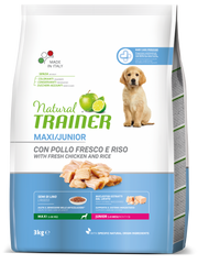Natural Trainer Croquetas De Pollo Fresco Para Cachorros Razas Grandes <8 Meses Bolsa 3kg-2