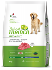 Entrenador Natural Croquetas Ternera/Arroz Para Perros Adultos Bolsa De Gran Tamaño 3kg-2