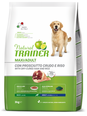 El Entrenador Natural Croqueta Jamón/Arroz Crudo Para Perros Adultos Bolsa De Gran Tamaño 3kg-2