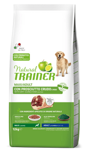 Natural Trainer Croquetas de Jamón Crudo para Perros Adultos de Gran Tamaño Bolsa 12 Kg-0