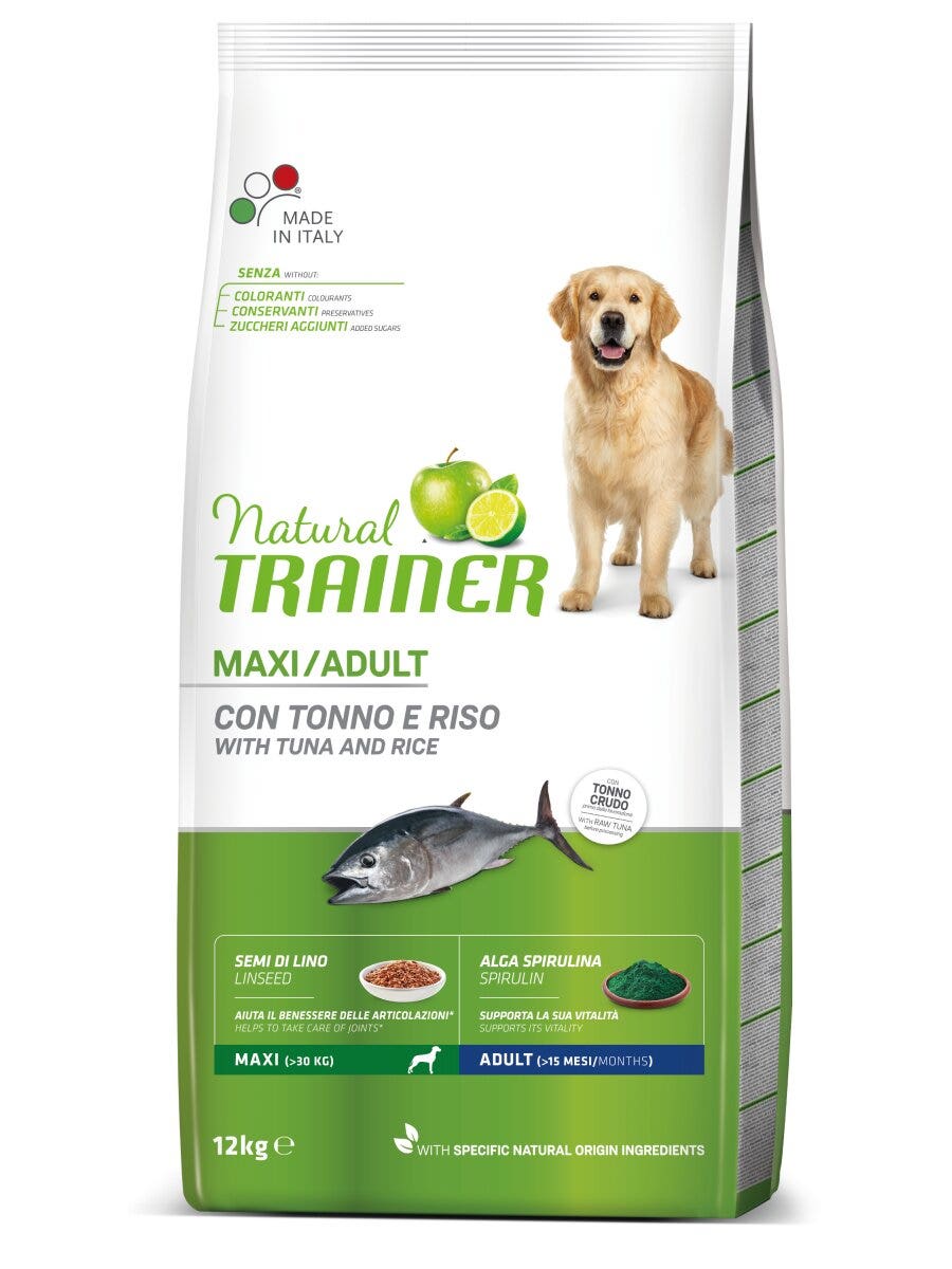 Entrenador Natural Croquetas Atún / Arroz / Algas Spirulina Para Perros Grandes Bolsa 3kg-3