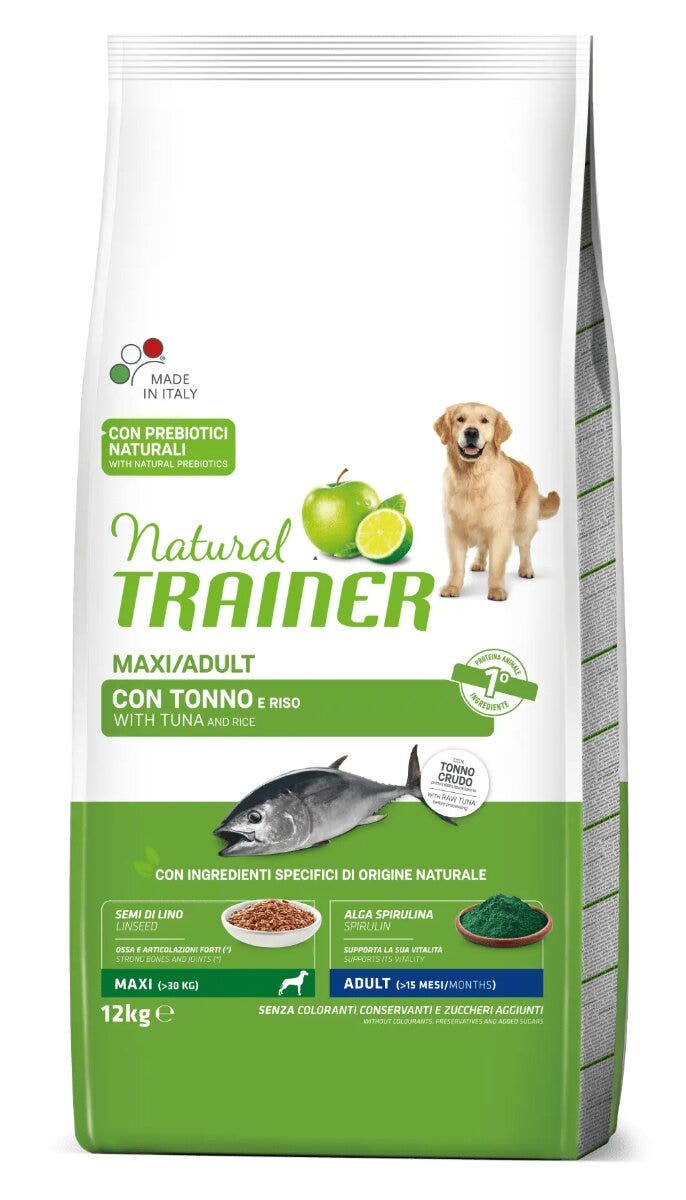 Natural Trainer Croquetas de Atún/Arroz para Perros Adultos de Gran Tamaño Bolsa 12 Kg-2
