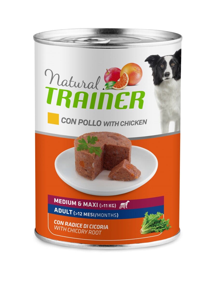 Entrenador Natural Croquetas De Pollo/Arroz Para Perros Adultos Lata Mediana/Grande 400g-4