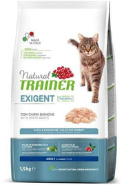 Natural Trainer Exigent Croquetas con Carne Blanca para Gatos Adultos Bolsa 1,5kg-1
