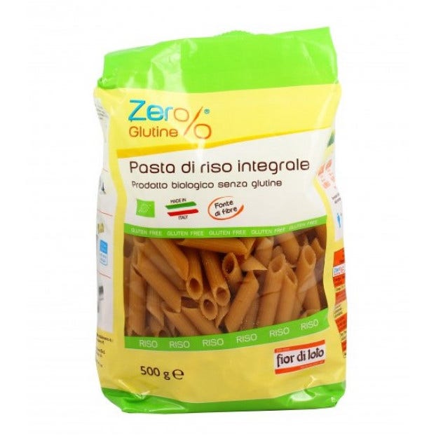 Pasta Arroz Integral Ecológica Cero% Gluten 500 g-2