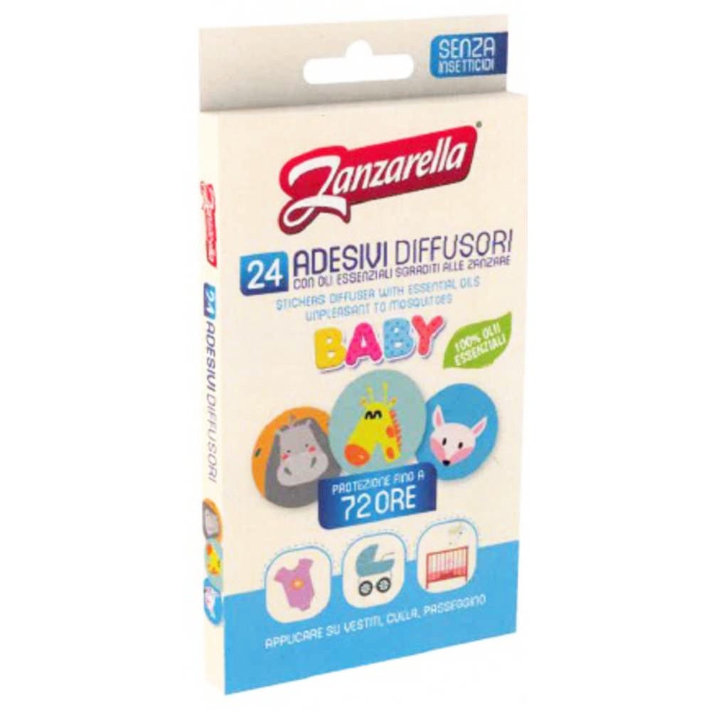 Zanzarella Baby 24 adhesivos antimosquitos