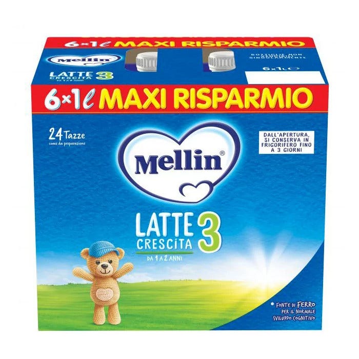 Mellin 3 Leche 6x1000 ml