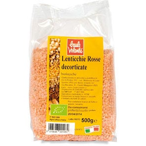 Baule Volante Lentejas Rojas Peladas Bio 500g-1