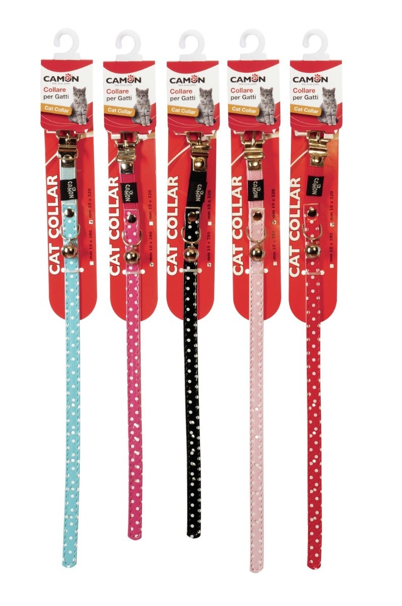 Camon Collar Pois para Gatos 10x280/320mm-2