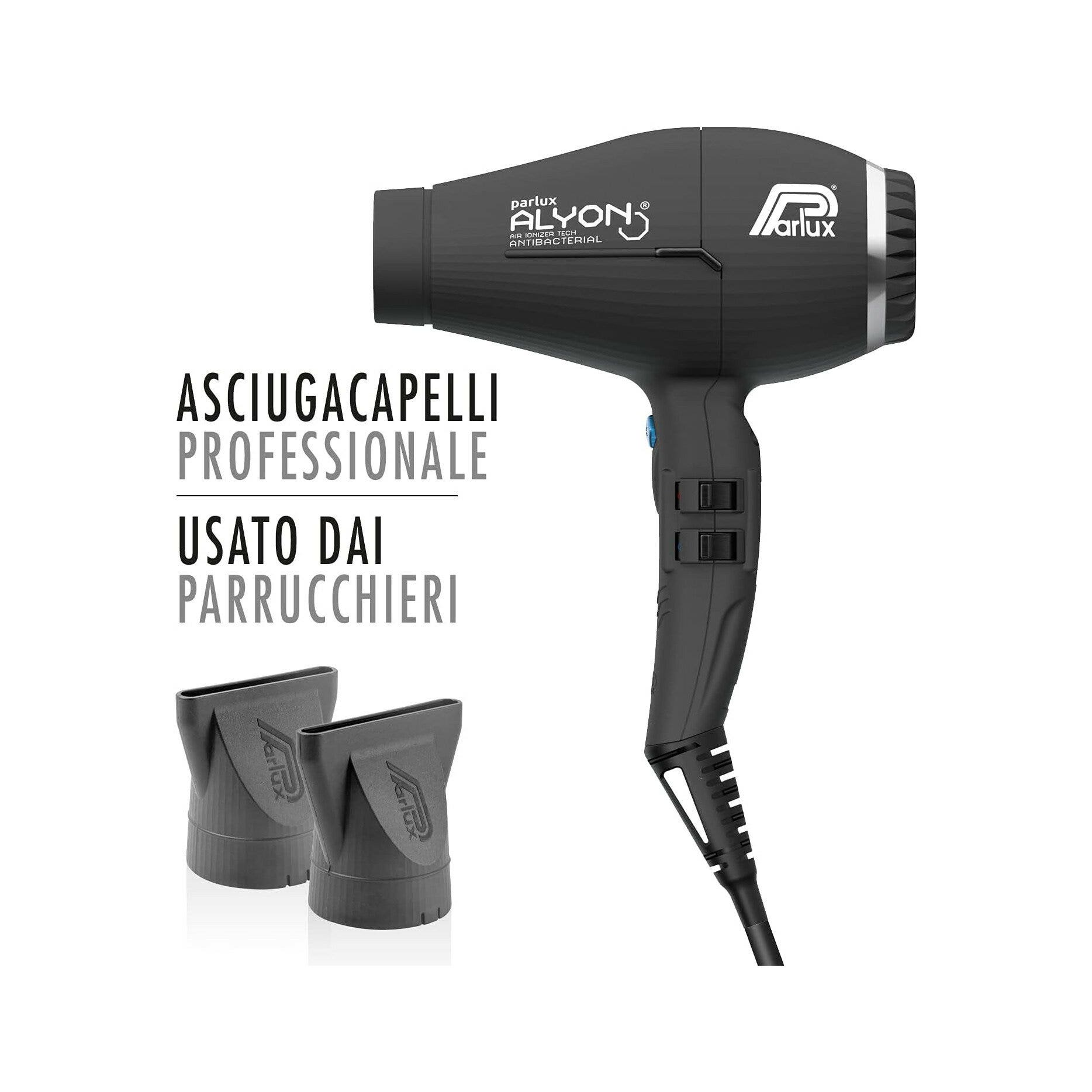 Parlux Asciugacapelli Professionale Alyon Nero Opaco