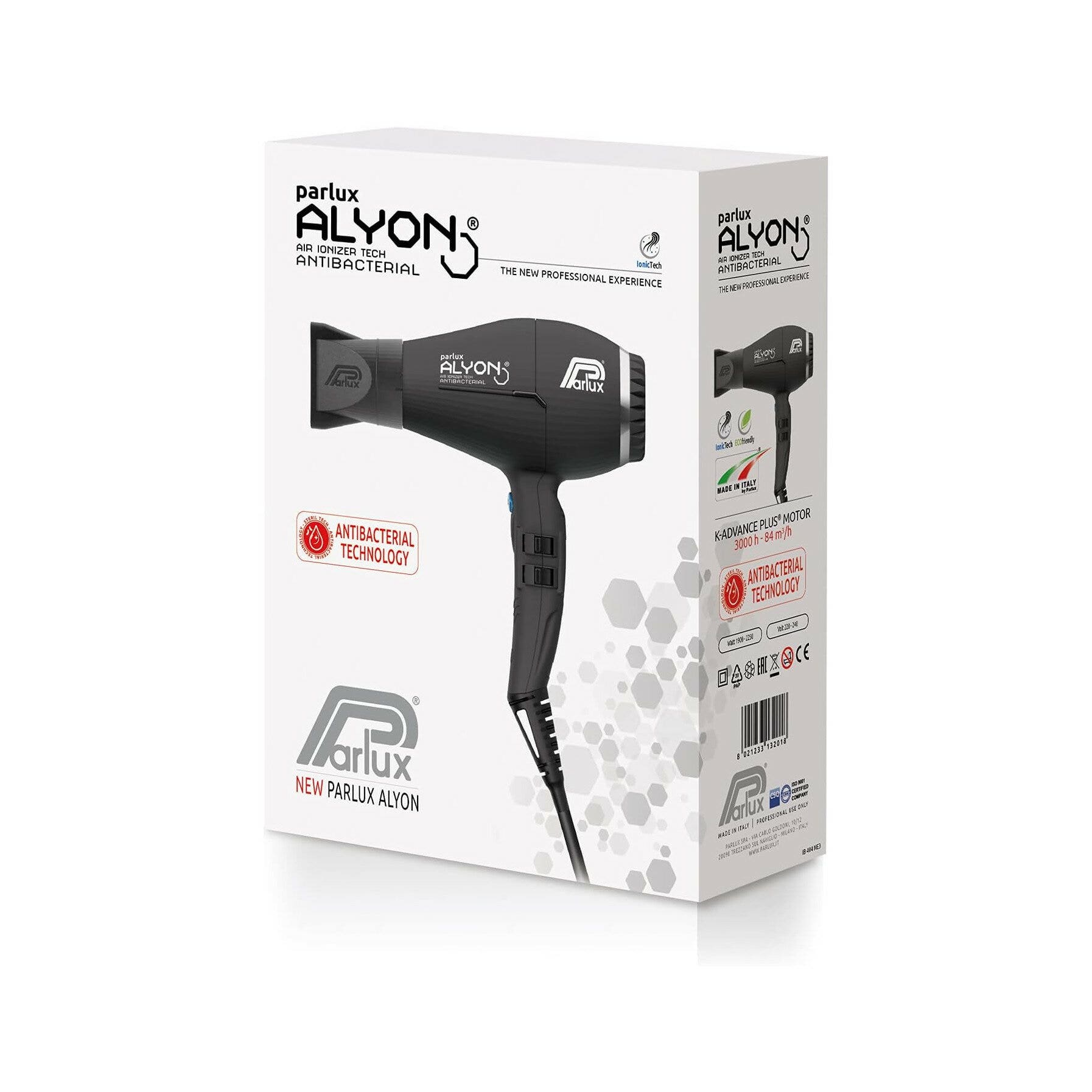 Parlux Asciugacapelli Professionale Alyon Nero Opaco
