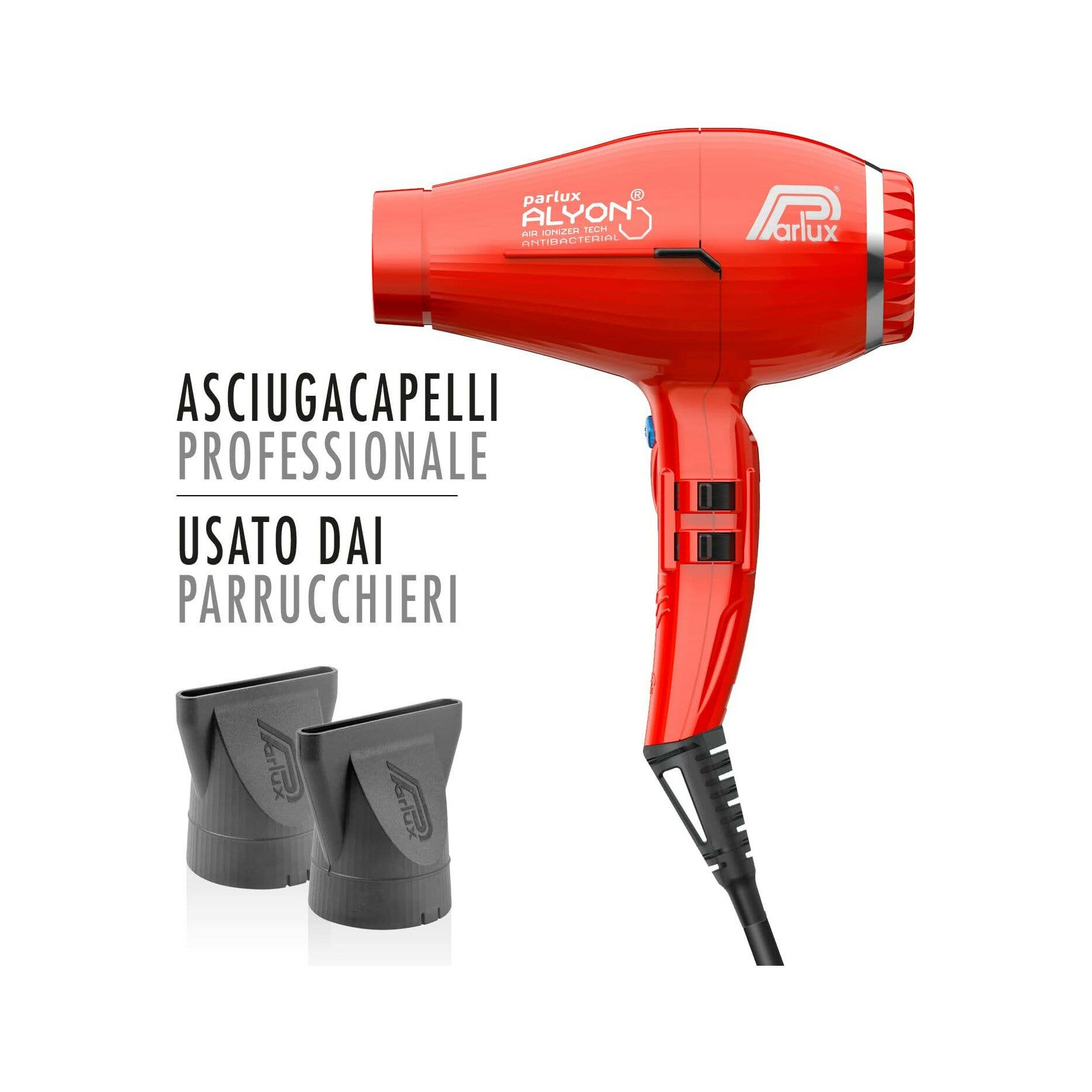 Parlux Asciugacapelli Professionale Alyon Rosso