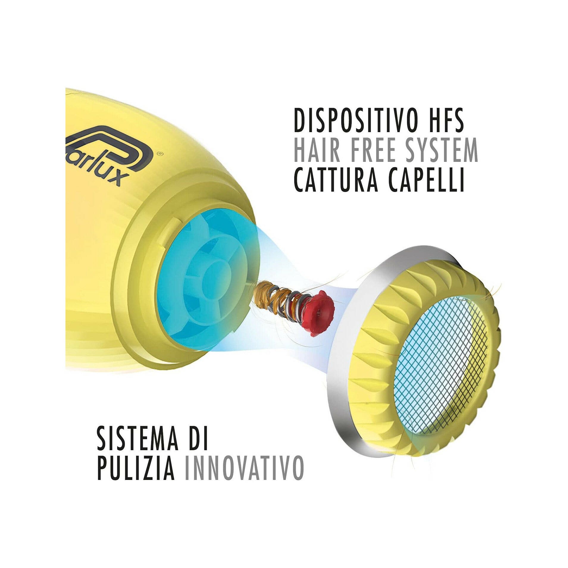 Parlux Asciugacapelli Professionale Alyon Giallo